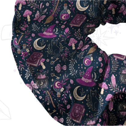 [Copy]Purplehecate Witchcraft Spellbook Double Layer Scrunchie