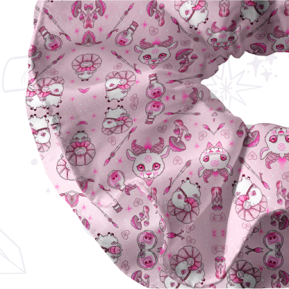 Purplehecate Pastel Occult Goat Double Layer Scrunchie