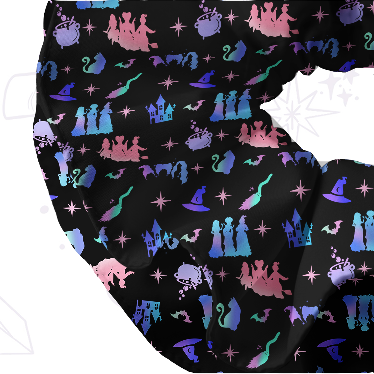 Purplehecate Spellbound Sisters Double Layer Scrunchie