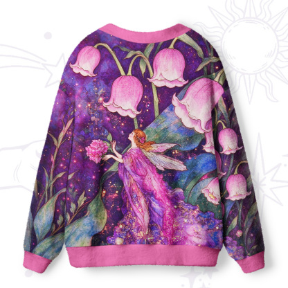 Purplehecate Enchanted Bellflower Fairy Ugly Cardigan Sweaters