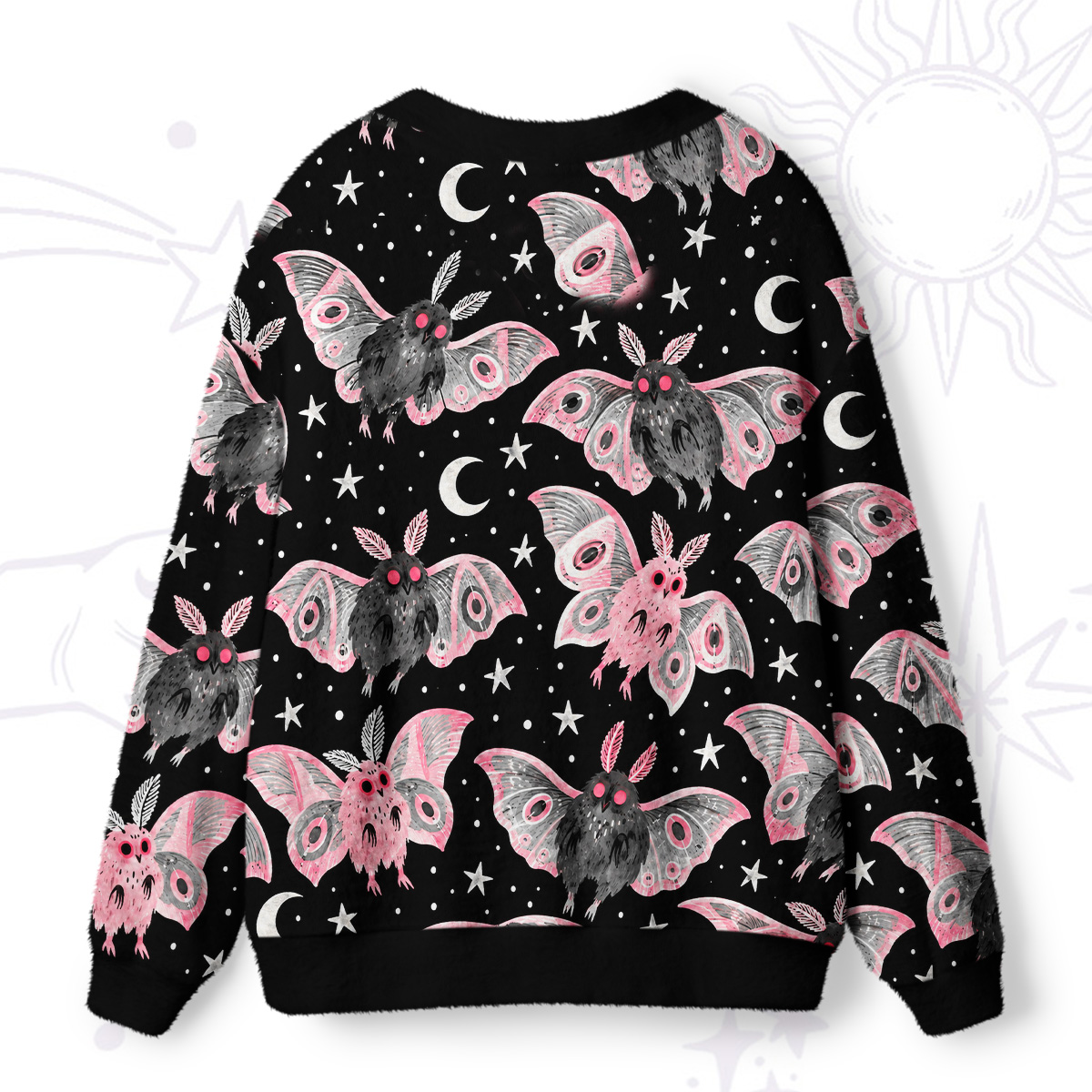 Purplehecate Cryptid Mothman Night Parade Ugly Cardigan Sweaters