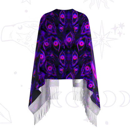 Purplehecate Glitch Vision Printed Fringe Scarf