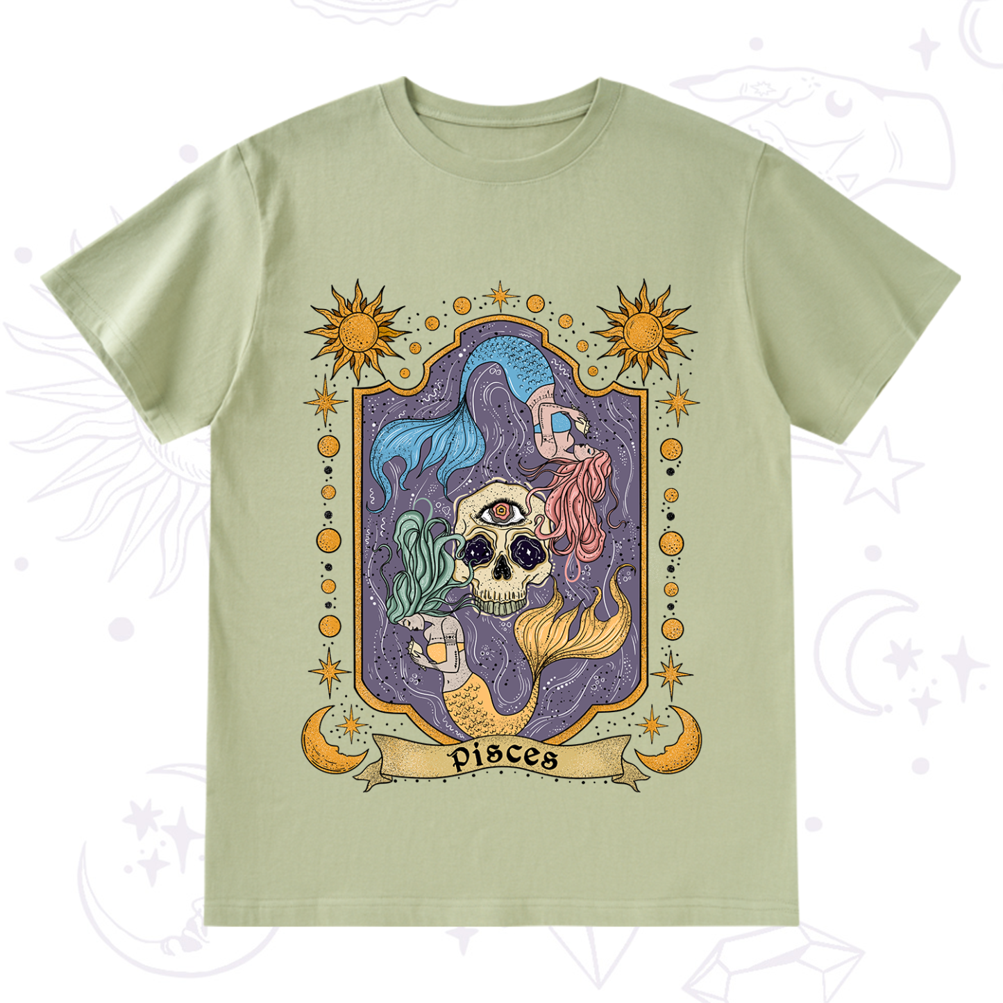 Purplehecate Pisces Zodiac T-Shirt