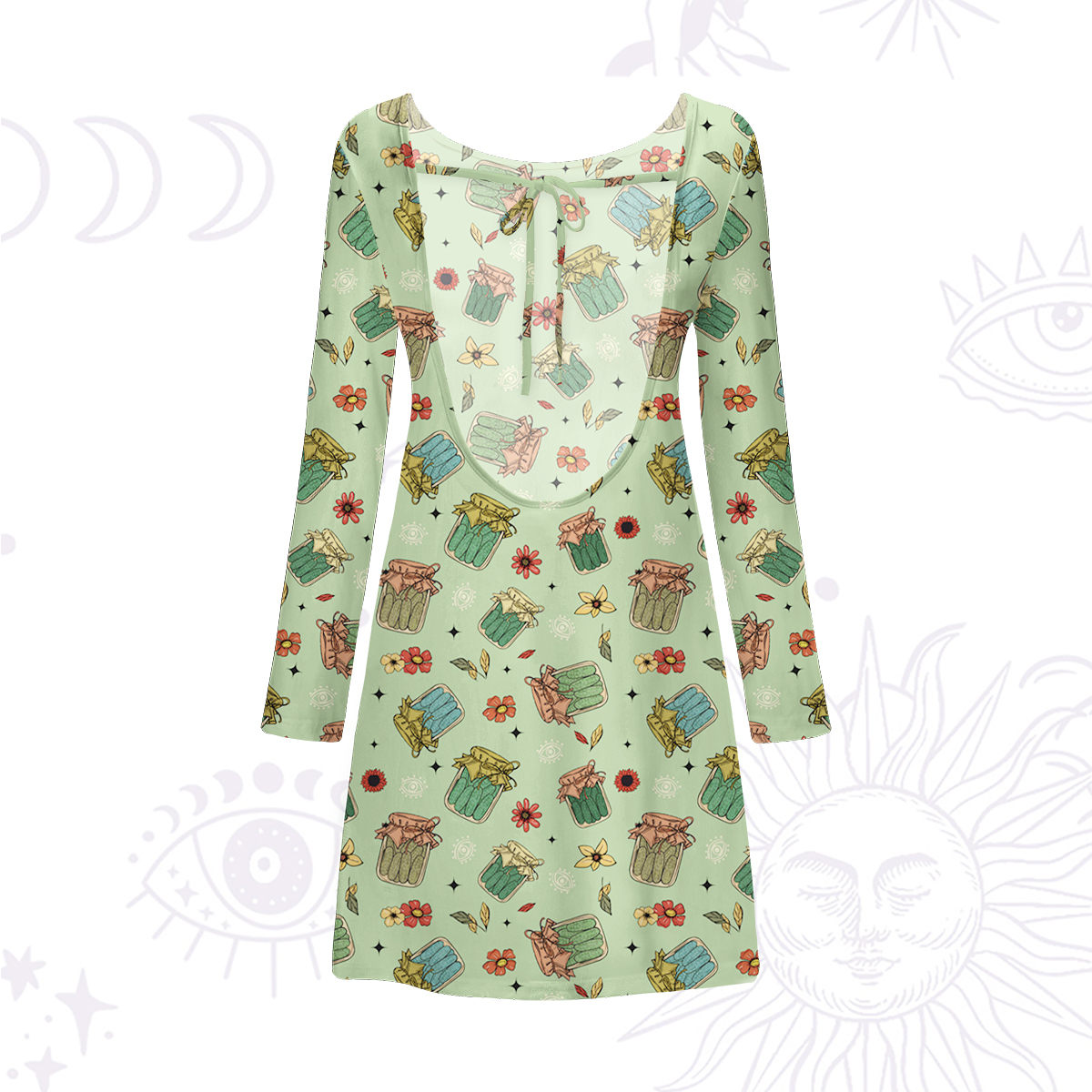 Purplehecate The Pickles Beachwear Cover-Up Dress