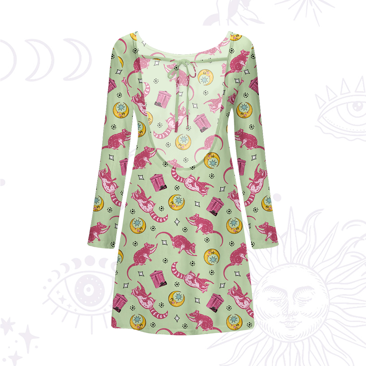 Purplehecate Team Trash Beachwear Cover-Up Dress