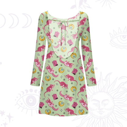 Purplehecate Team Trash Beachwear Cover-Up Dress