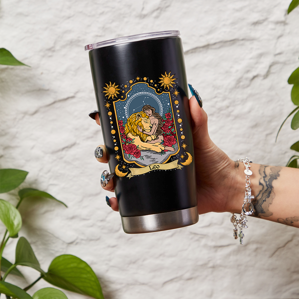 Purplehecate Leo Zodiac Tumbler