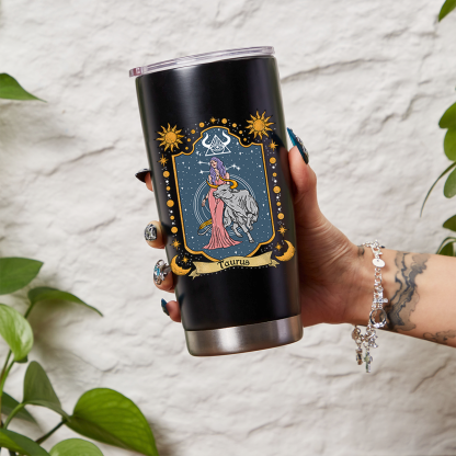 Purplehecate Taurus Zodiac Tumbler