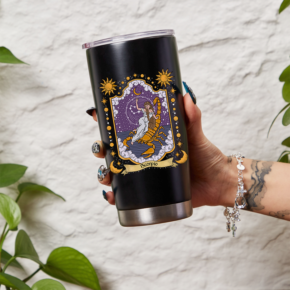 Purplehecate Scorpio Zodiac Tumbler