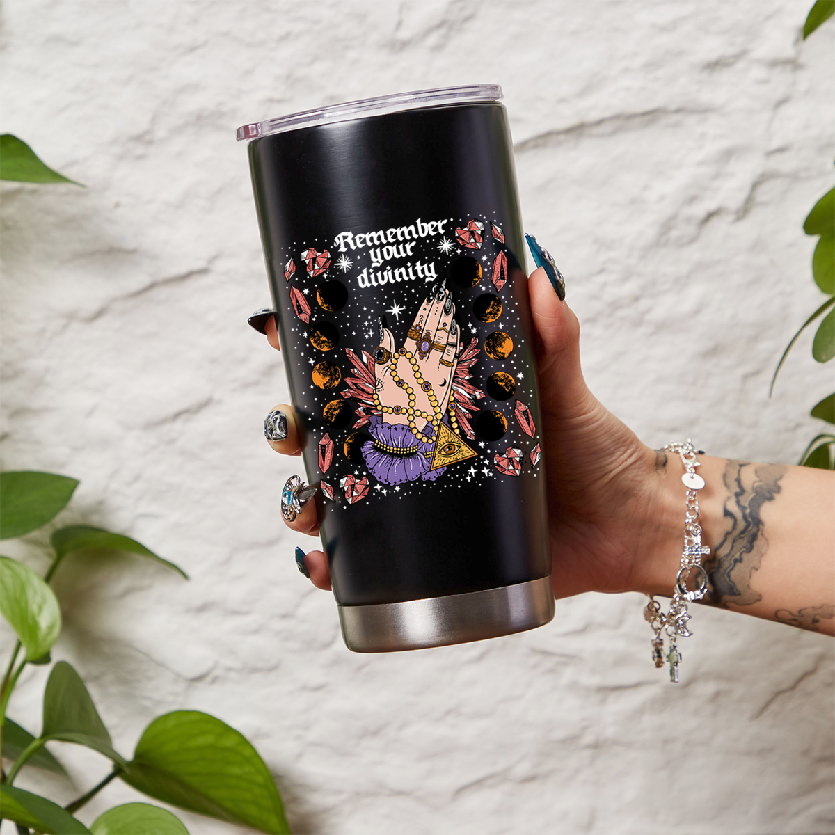 Purplehecate Remember Your Divinity Tumbler