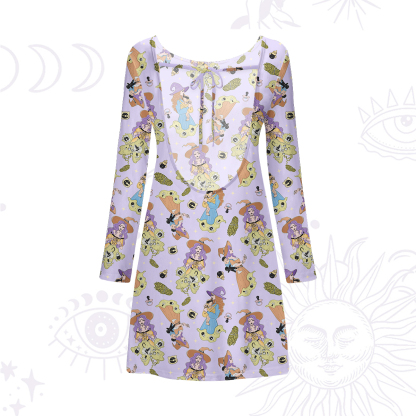 Purplehecate Mom Group Shenanigans Beachwear Cover-Up Dress