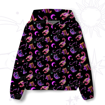 Purplehecate Scorpio Spirit Zodiac All-Over Print Hoodie