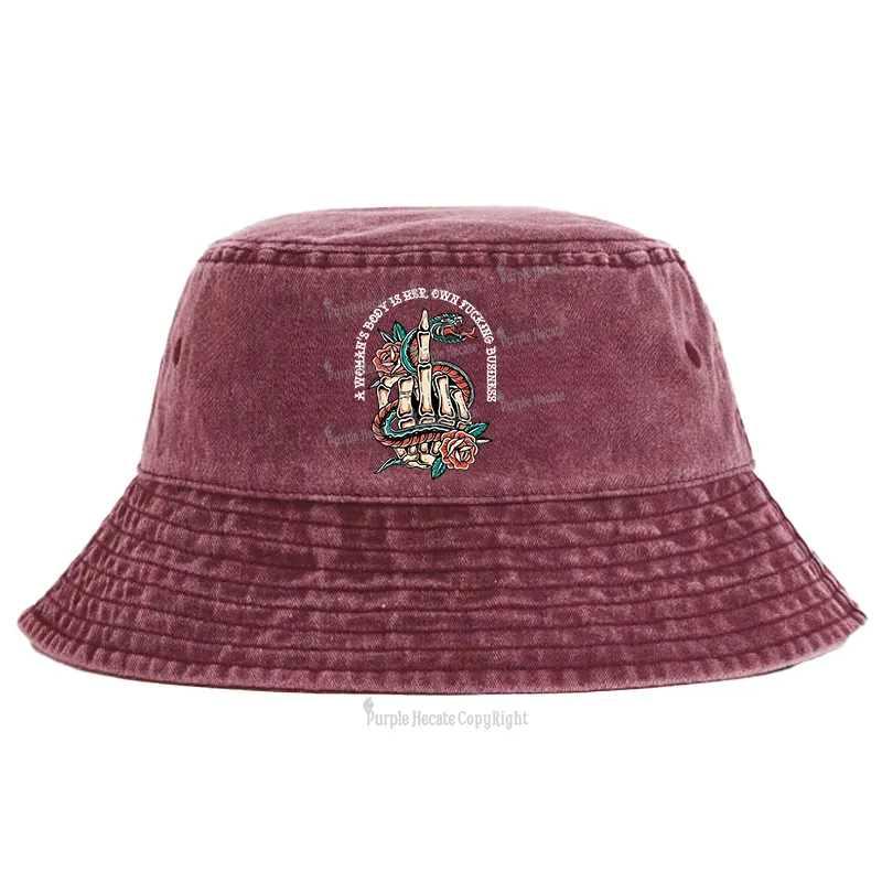 Purplehecate A Women’s Body Is Her Bucket Hat