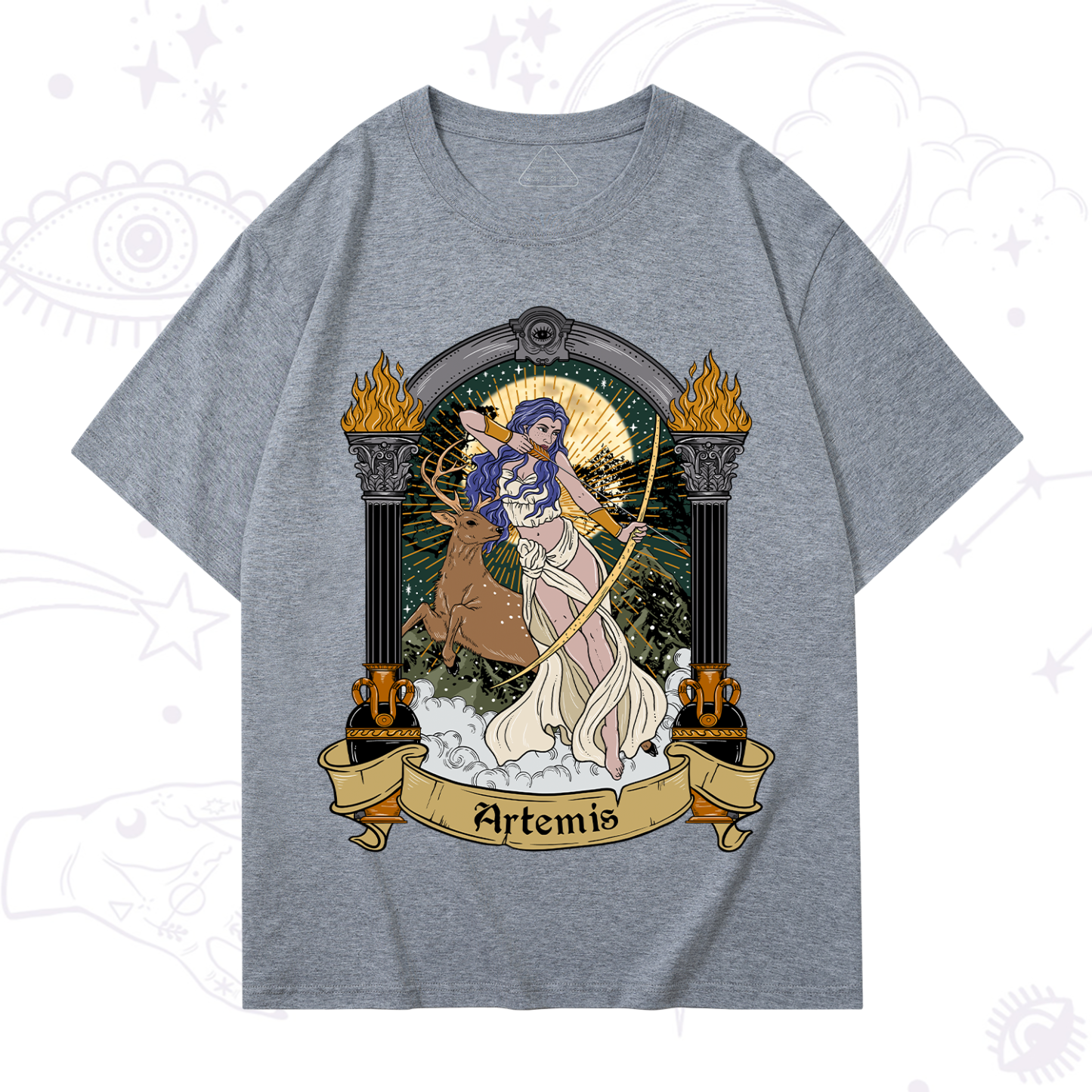 Purplehecate The Huntress Goddess Artemis T-Shirt