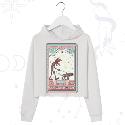 Purplehecate The Walker of Shadows Tarot Crop Hoodie