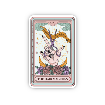Purplehecate The Hair Magician Tarot Sticker
