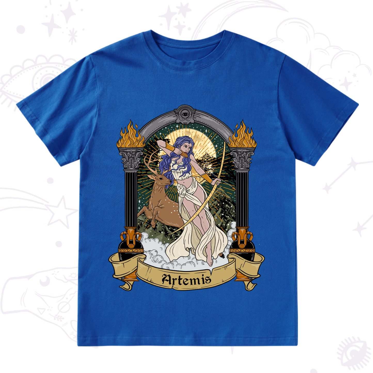 Purplehecate The Huntress Goddess Artemis T-Shirt