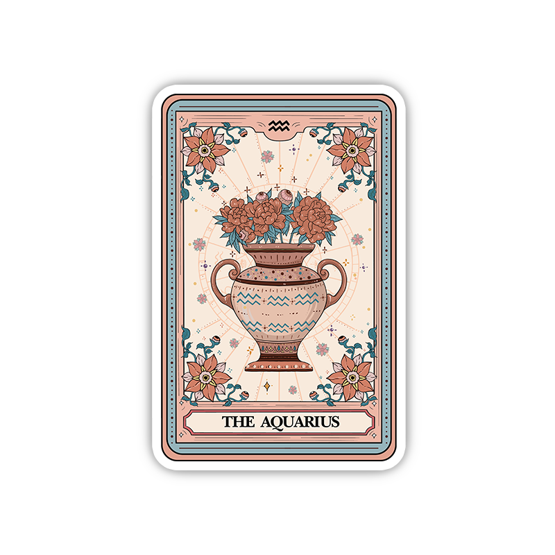 Purplehecate The Aquarius Tarot Card Sticker
