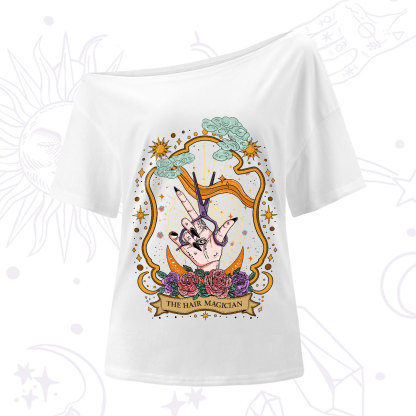 Purplehecate The Hair Magician One-Shoulder T-Shirt