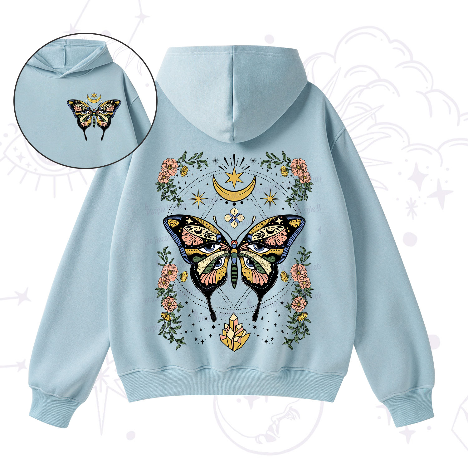 Purplehecate I Am Opening Fleece Hoodie Suit