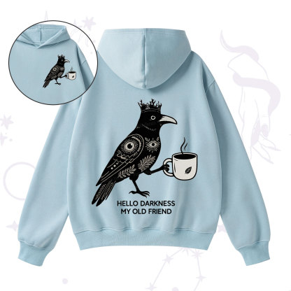 Purplehecate Hello Darkness My Old Friend Fleece Hoodie Suit