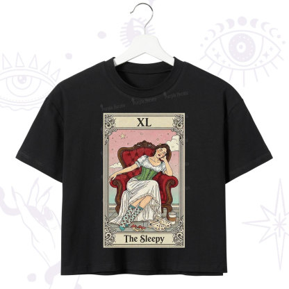 Purplehecate The Sleepy Tarot Crop T-Shirt