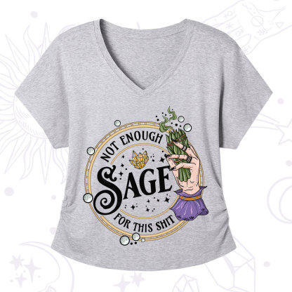 Purplehecate Not Enough Smudge for This Shit V-Neck T-Shirt