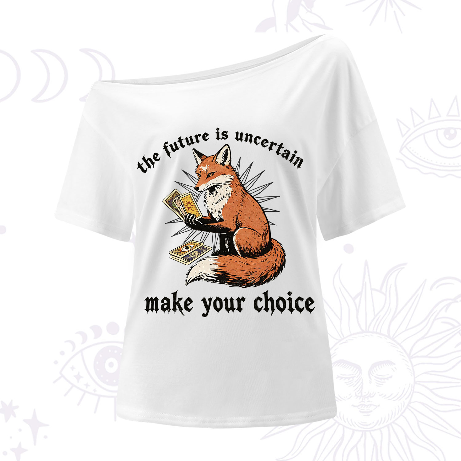 Purplehecate The Future Is Uncertain make Your Choice One Shoulder T-Shirt