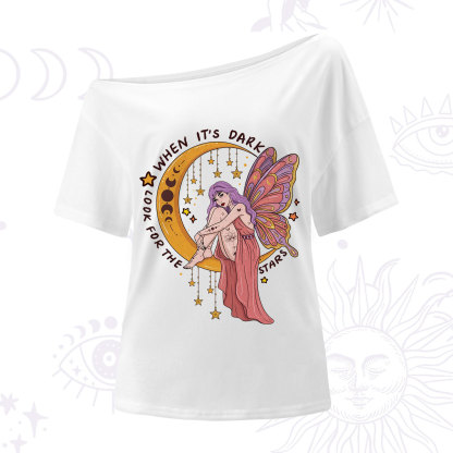 Purplehecate Look For The Stars One Shoulder T-Shirt