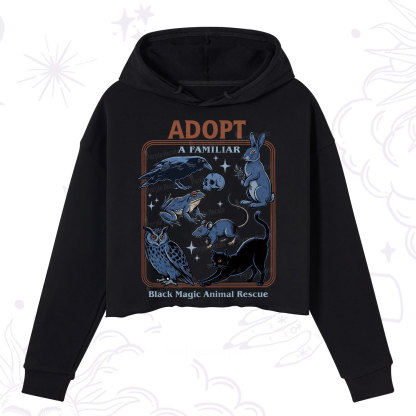 Purplehecate Adopt a Familiar Crop Hoodie