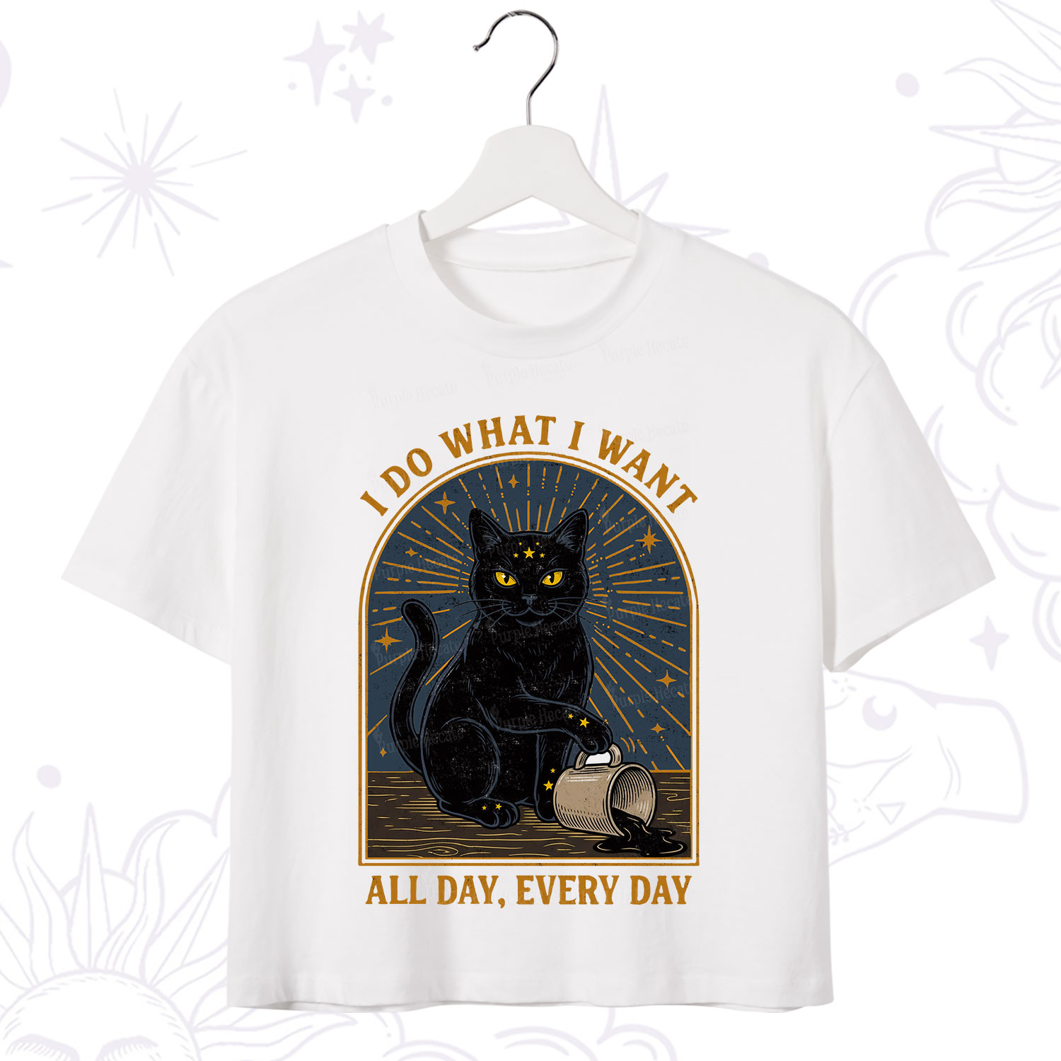 Purplehecate I Do What I What All Day Crop T-Shirt