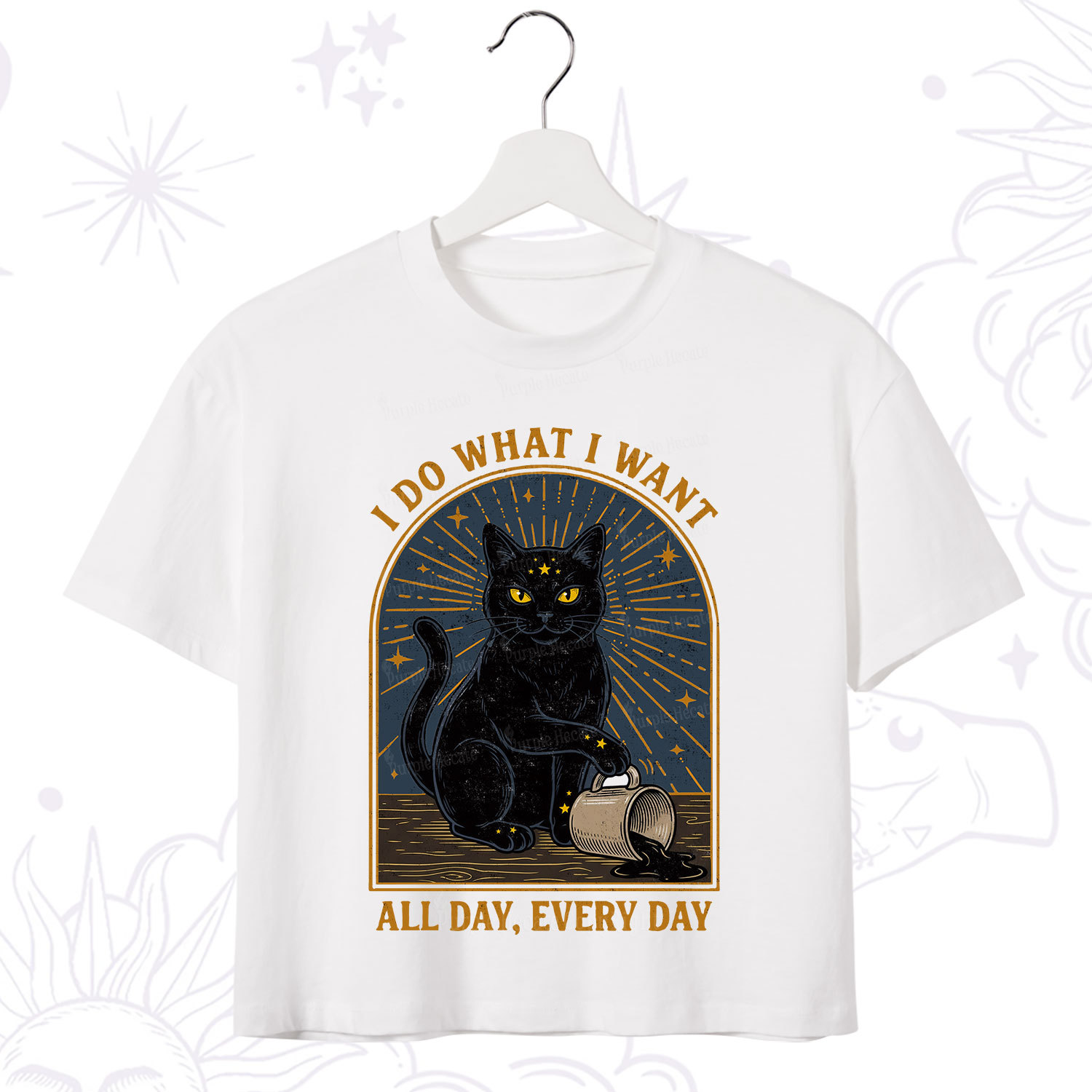 Purplehecate I Do What I What All Day Crop T-Shirt