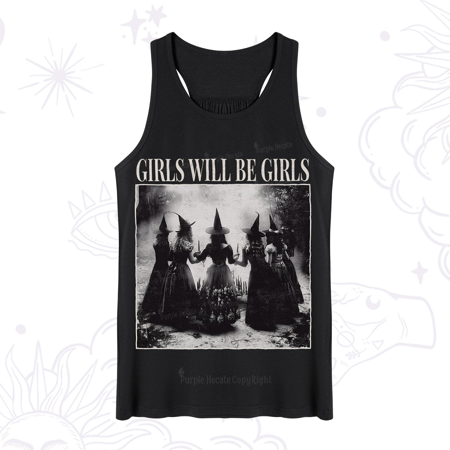 Purplehecate Girl Will Be Girl Witch Tank
