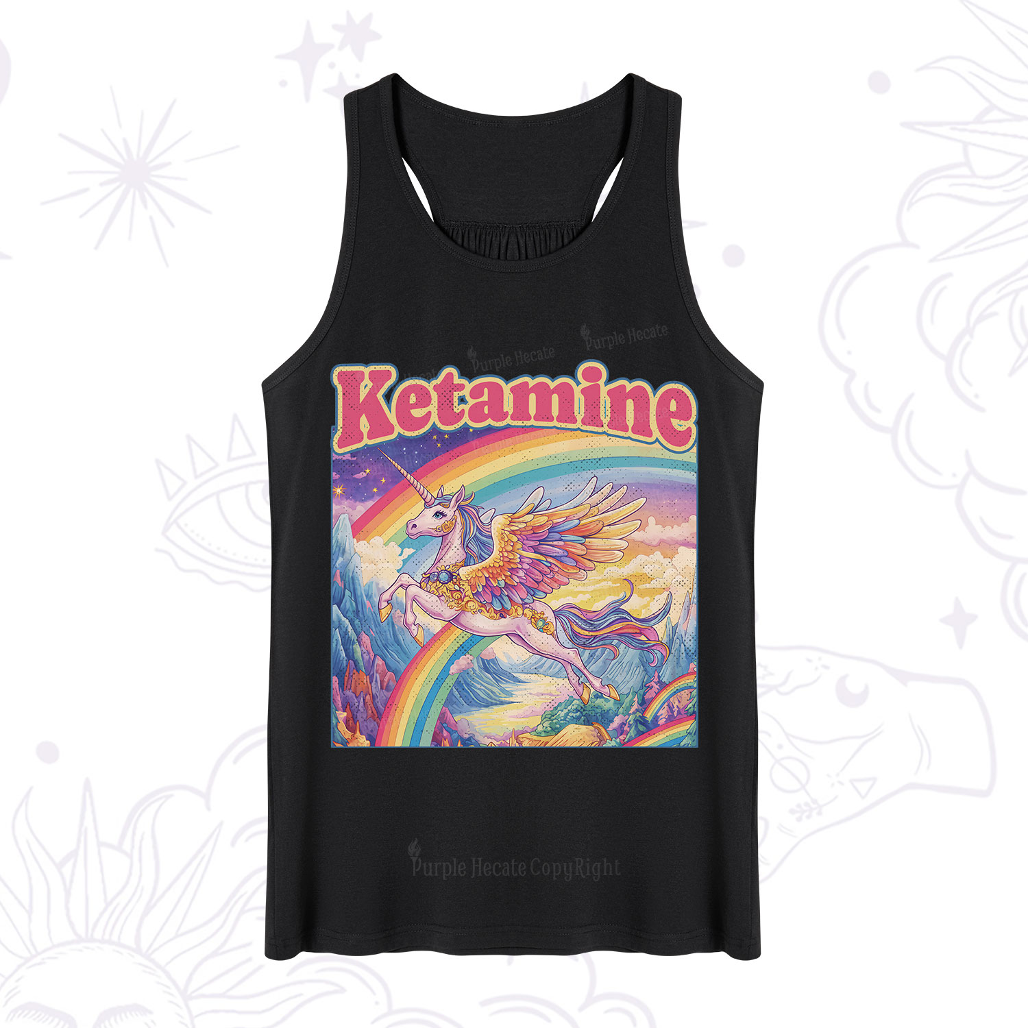 Purplehecate Ketamine Rainbow Unicorn Tank