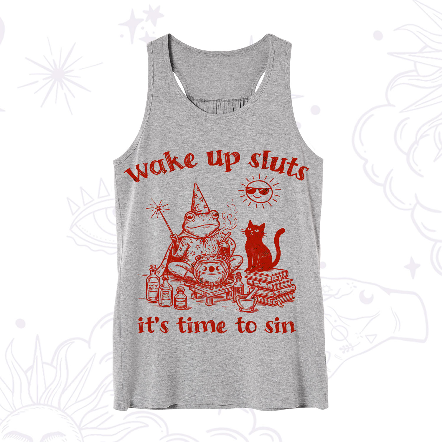 Purplehecate Wake Up Sluts It's Time to Sin Witch Frog Tank