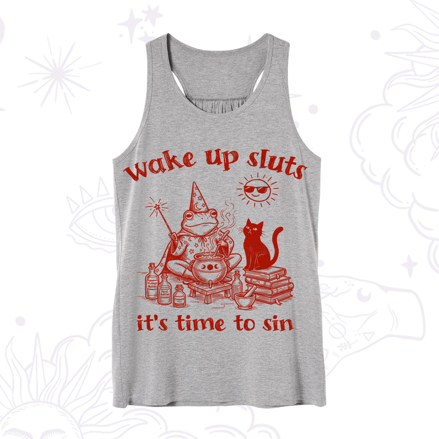 Purplehecate Wake Up Sluts It's Time to Sin Witch Frog Tank