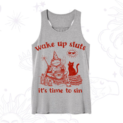 Purplehecate Wake Up Sluts It's Time to Sin Witch Frog Tank