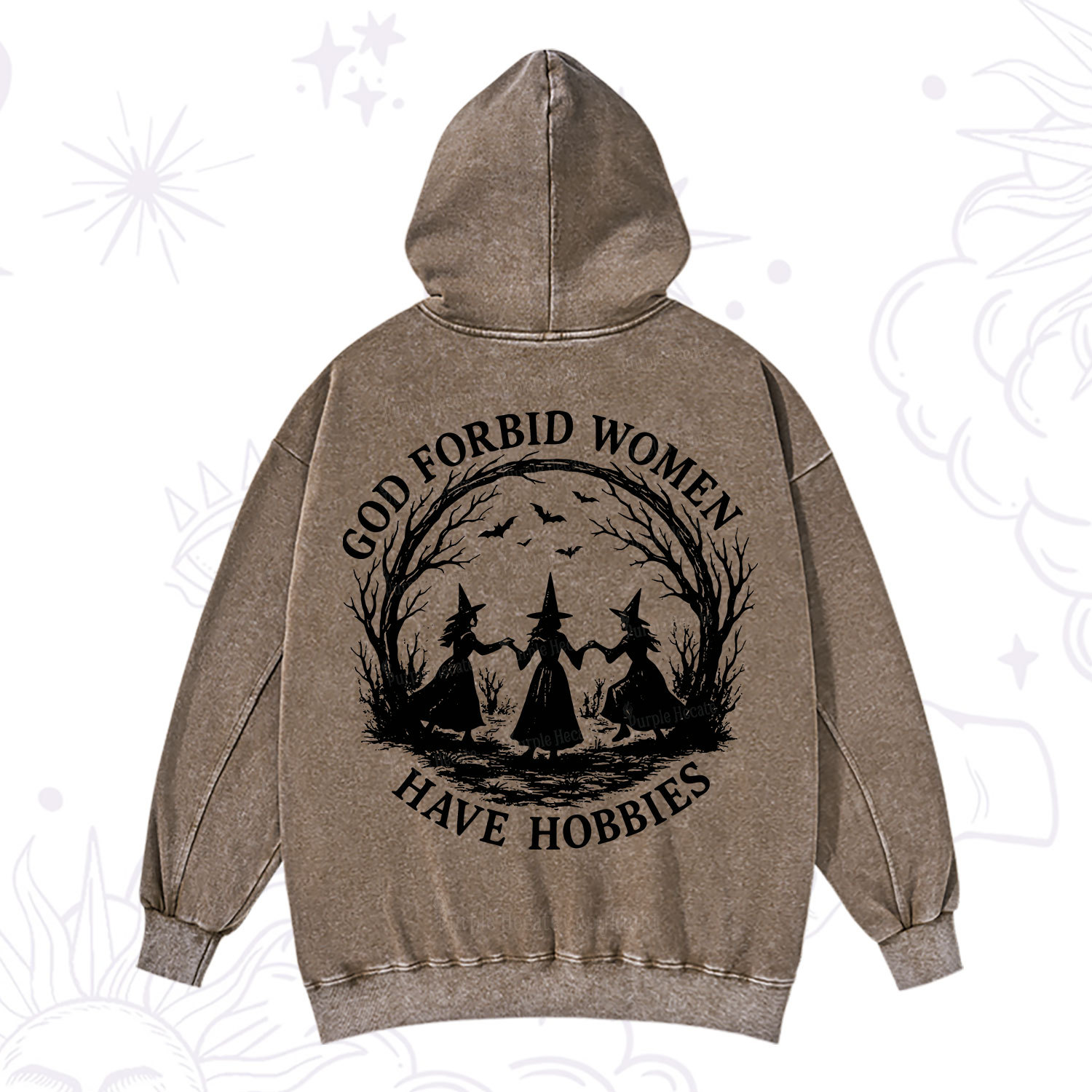 Purplehecate God Forbid Women Have Hobbies Washed Hoodie