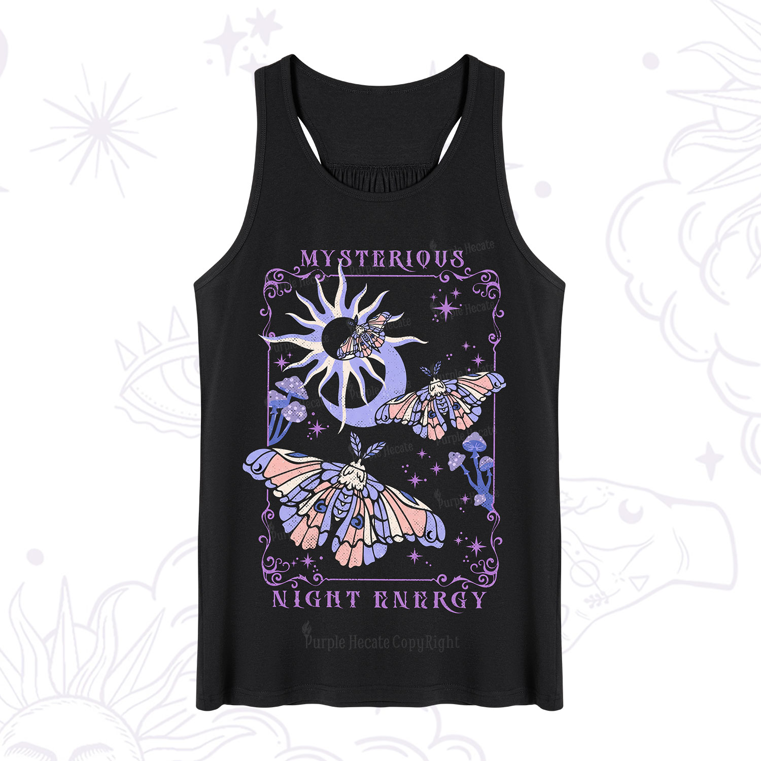 Purplehecate Mysterious Night Energy Moth Tank