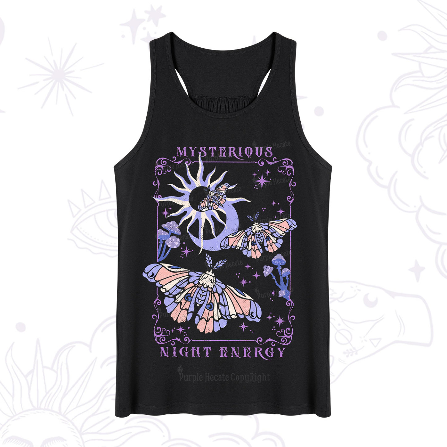 Purplehecate Mysterious Night Energy Moth Tank
