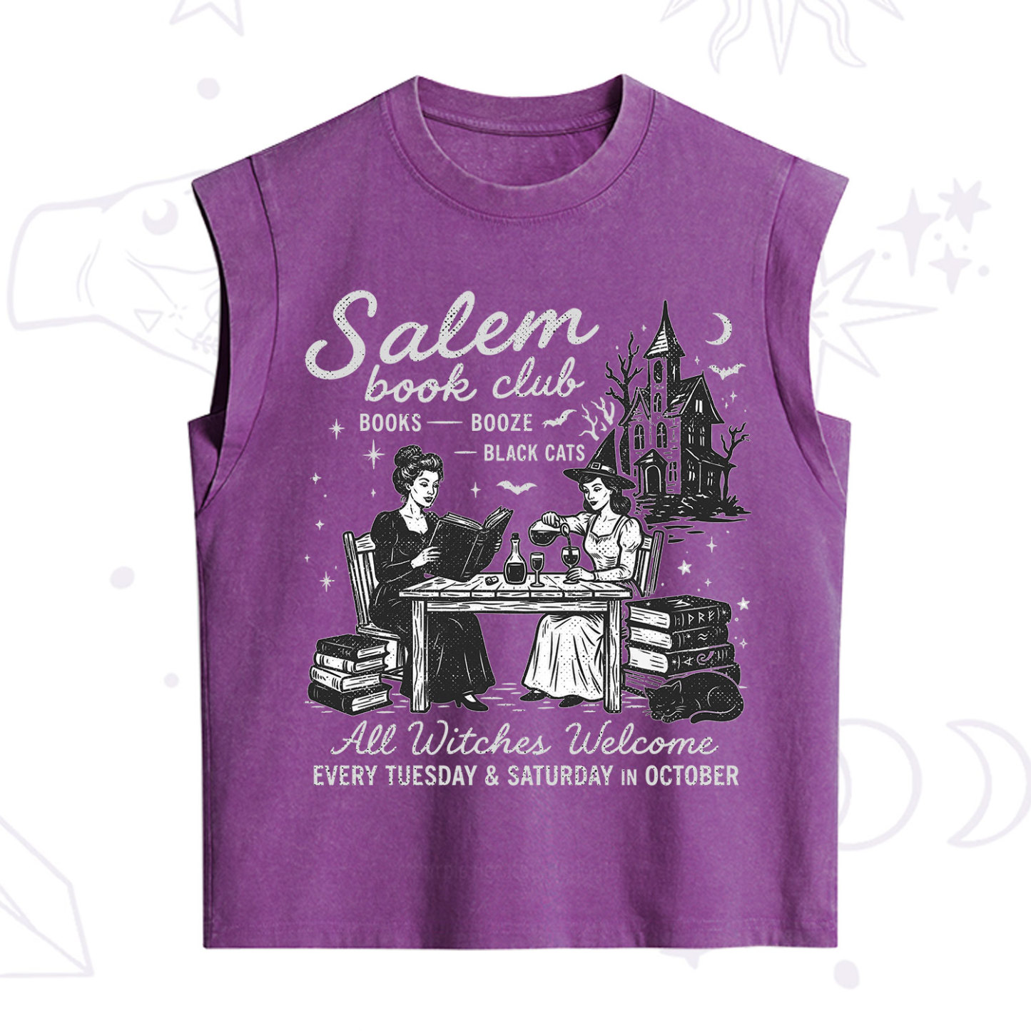 Purplehecate Salem Book Club Vintage Washed Tank