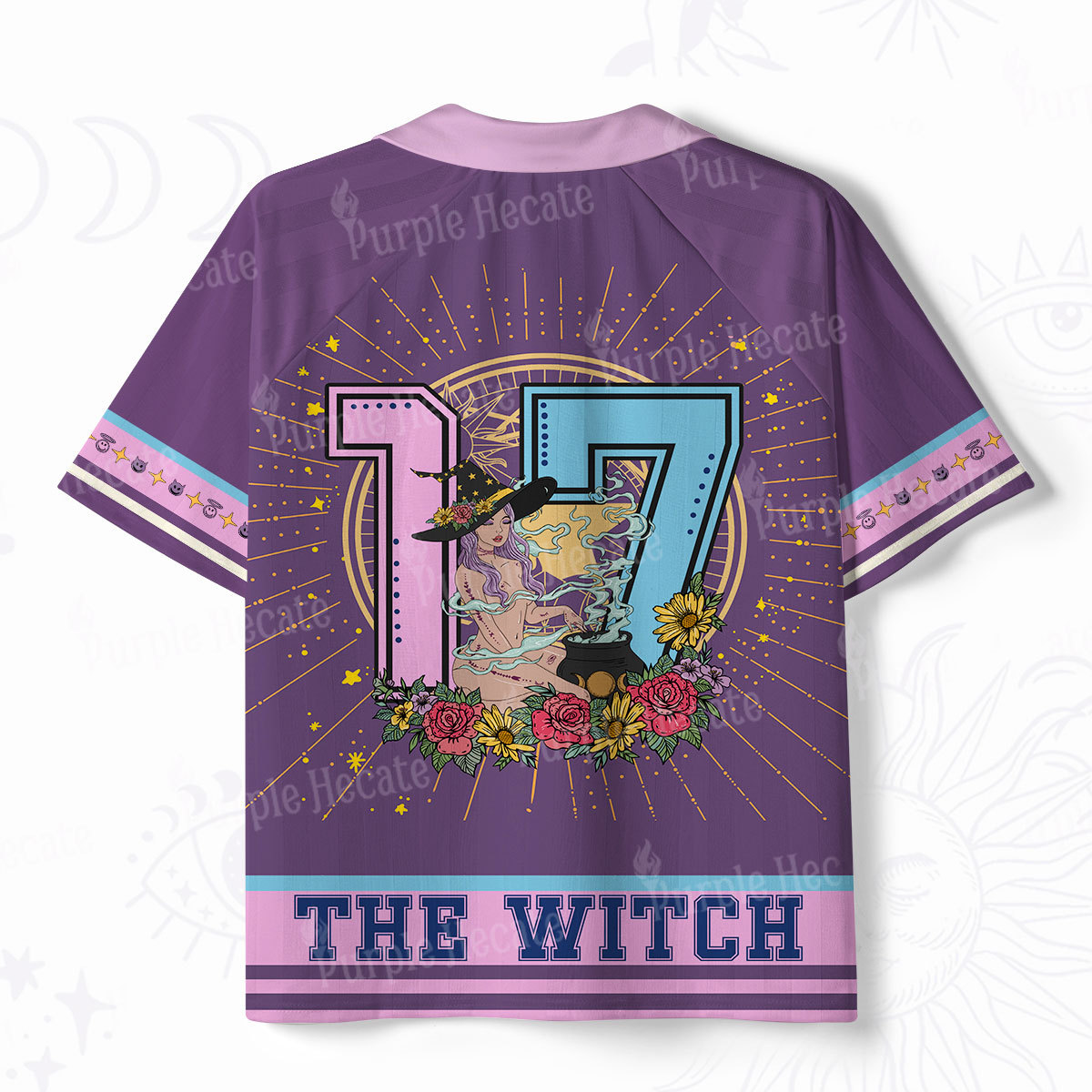 Purplehecate Arcana 17 The Witch Polo Collar Unisex Jersey