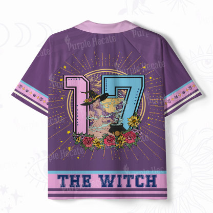Purplehecate Arcana 17 The Witch Polo Collar Unisex Jersey