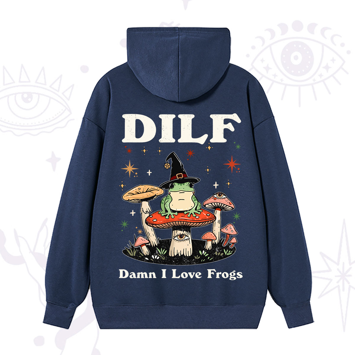 Purplehecate Dilf Damn I Love Frogs Hoodie