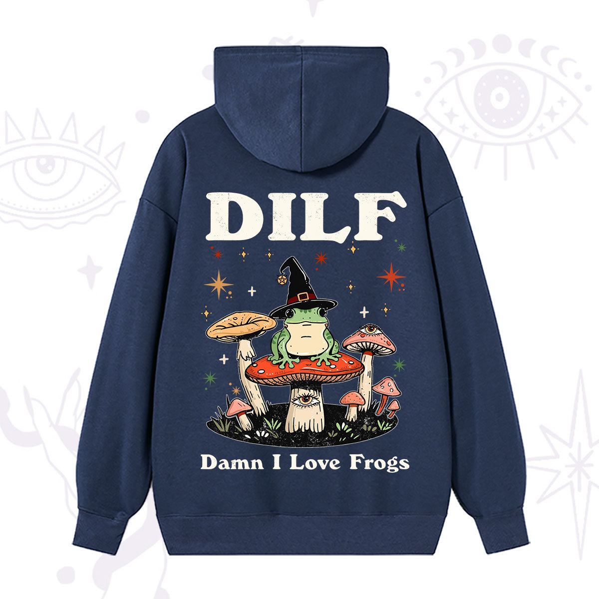 Purplehecate Dilf Damn I Love Frogs Hoodie
