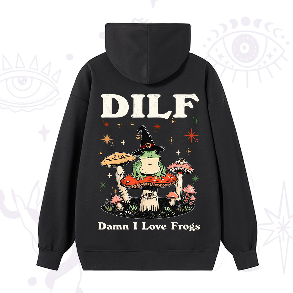Purplehecate Dilf Damn I Love Frogs Hoodie