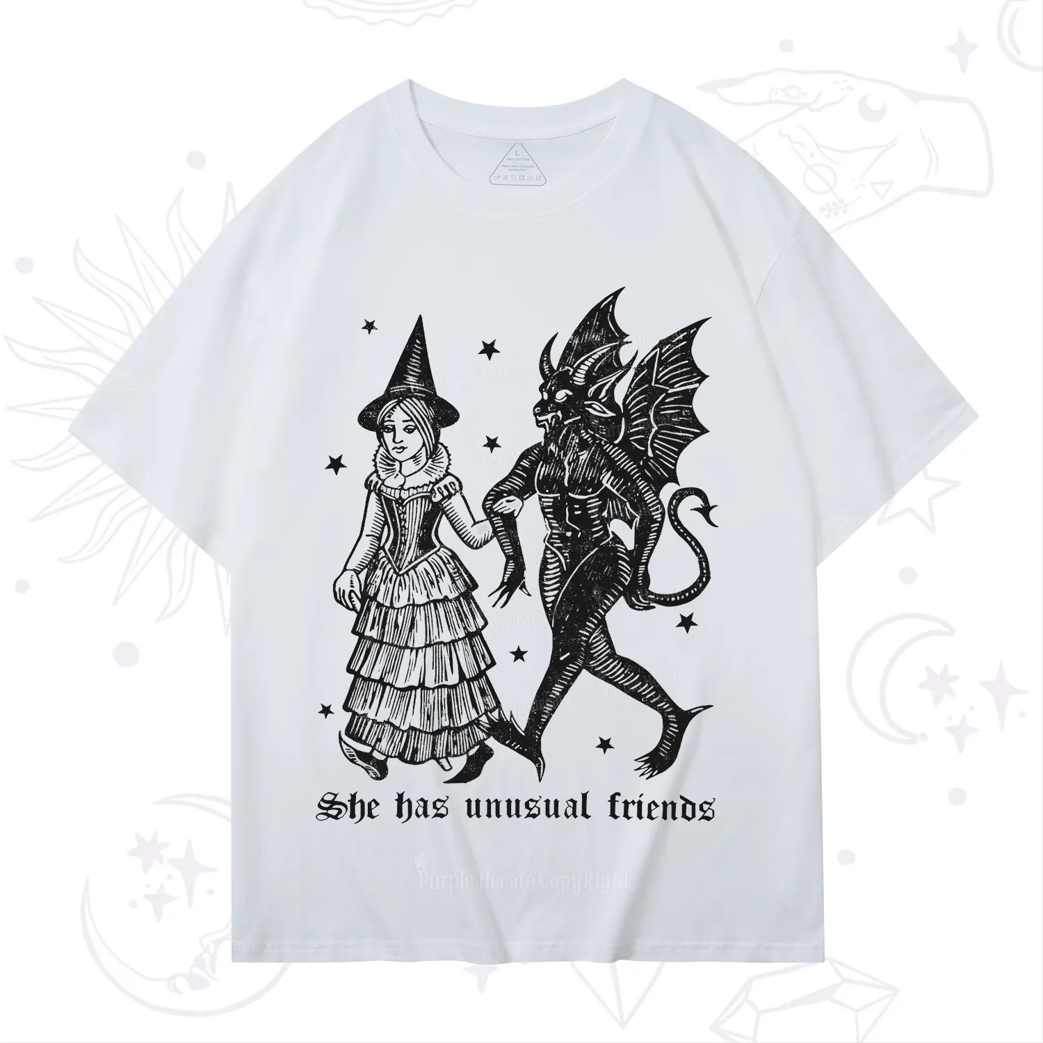 Purplehecate She Has Unusual Friends T-Shirt