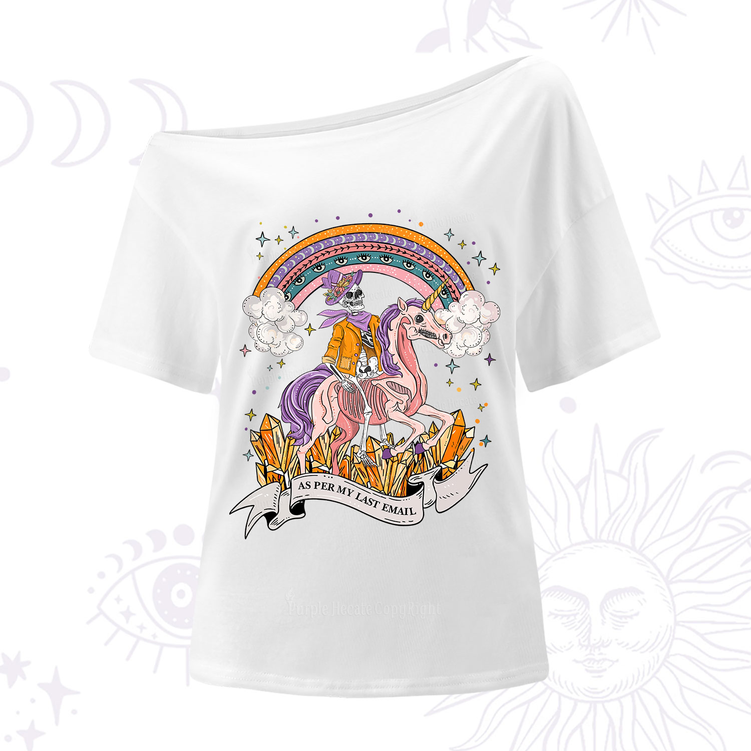 Purplehecate As Per My Last Email One Shoulder T-Shirt
