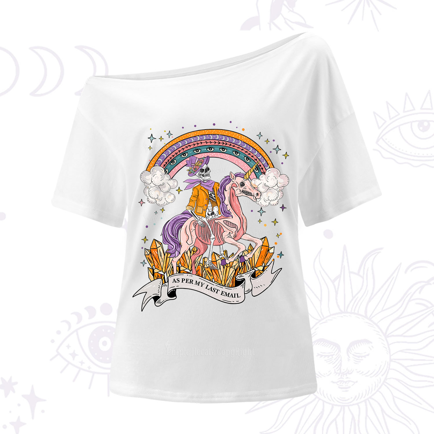 Purplehecate As Per My Last Email One Shoulder T-Shirt