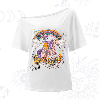 Purplehecate As Per My Last Email One Shoulder T-Shirt